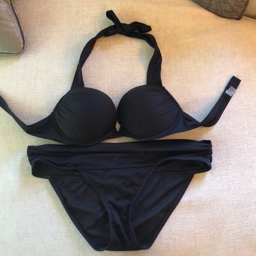 VS black two piece bathing suit